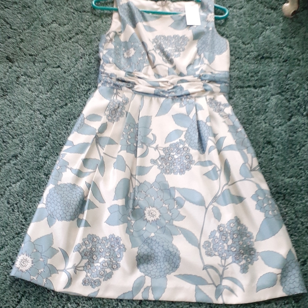 Beautiful aqua flower dress